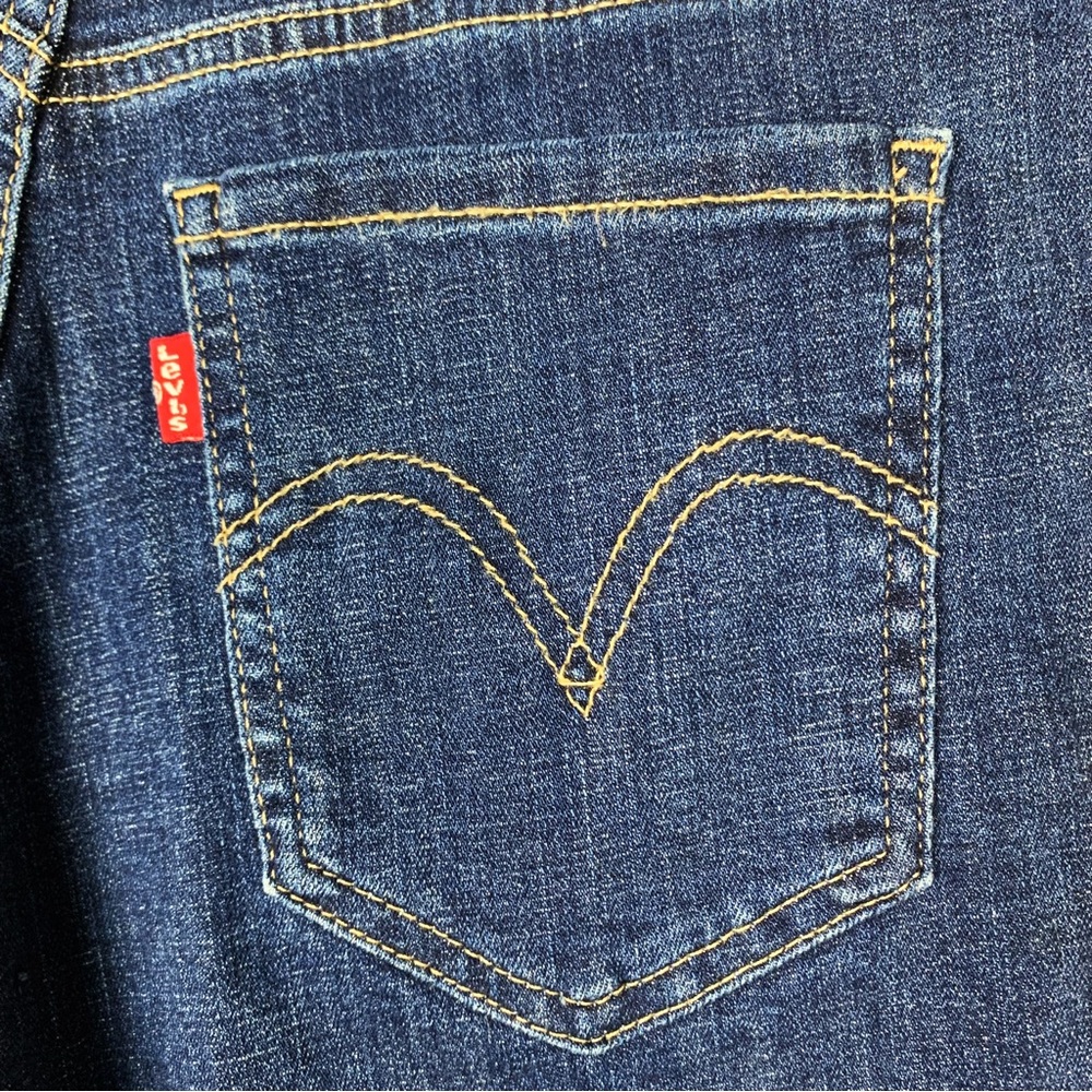 Levi’s Mid Length Denim Shorts Dark Wash size 27 - Picture 7 of 11